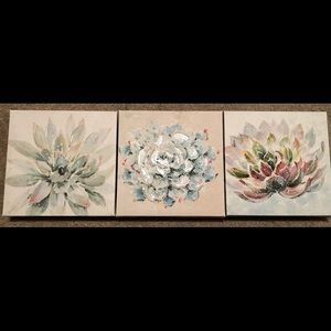 Home decor bundle! Canvas, poster, and wooden block.